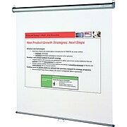 Quartet® Wall/Ceiling Projection Screen, 96" x 96", High-Res, Matte Surface