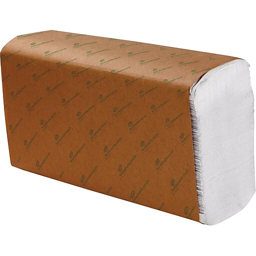 paper towels staples case sustainable earth multifold ply