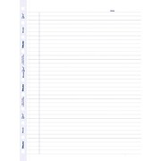 Blueline MiracleBind Business Notebook Refill, 11" x 9-1/16" College Ruled, White, 50 Sheets