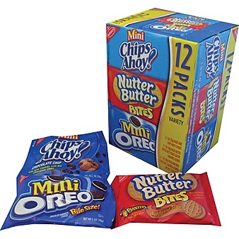 Nabisco Mini Cookies Variety Pack, 1 oz., 48 Packs/Box (NFG02024)