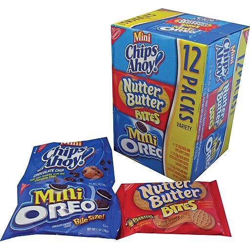 Nabisco Mini Cookies Variety Pack, 1 oz., 48 Packs/Box (NFG02024) Staples