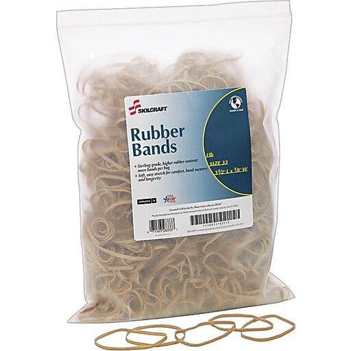Shop Staples for Rubber Bands, Size 33, 1 lb., Natural