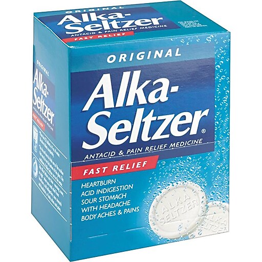 AlkaSeltzer® Pain Reliever Refill, 50/Packets at Staples
