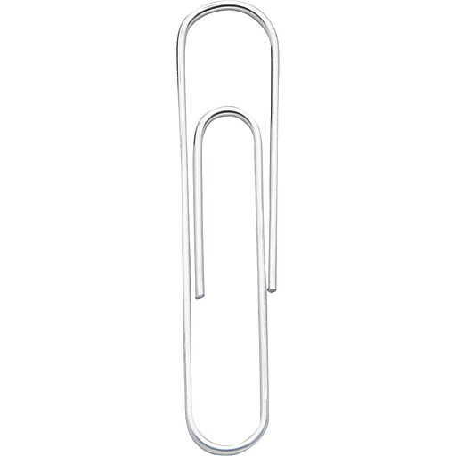 Staples® 1 Size Paper Clips, Smooth, 1,000/Pack Staples