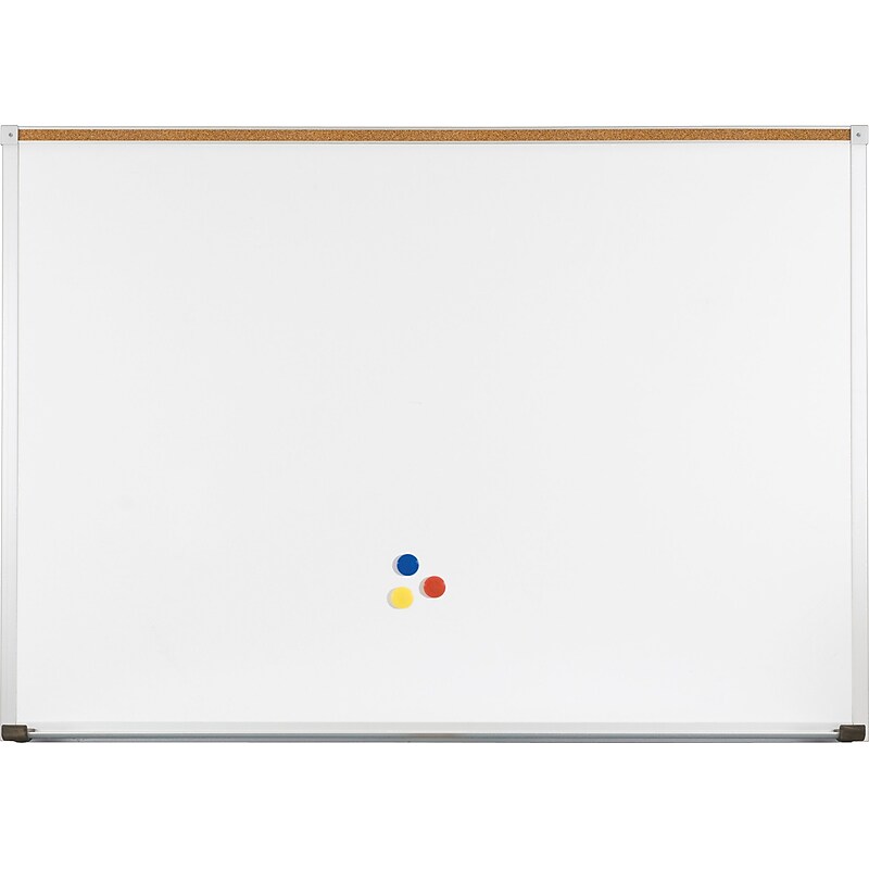 Green-Rite Whiteboard with Deluxe Aluminum Trim 4x6 image 1