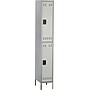 Safco® Steel Locker, Double-Tier, Gray, 78"H x 12"W x 18"D (5523GR)~#|#~s0394559_sc7
