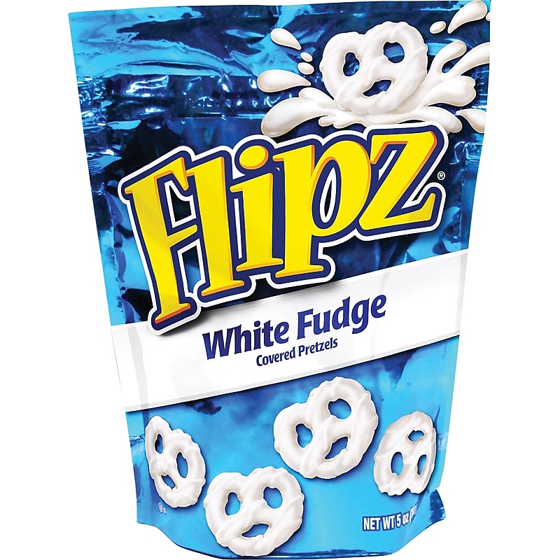 Flipz White Fudge Covered Pretzels Twists, 5 oz. Bags, 6 Bags/Box (058) image 1