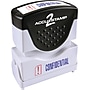 Accu-Stamp2 Two-Color Pre-Inked Shutter Message Stamp, CONFIDENTIAL, Blue/Red Ink (035536)~#|#~s0395099_sc7