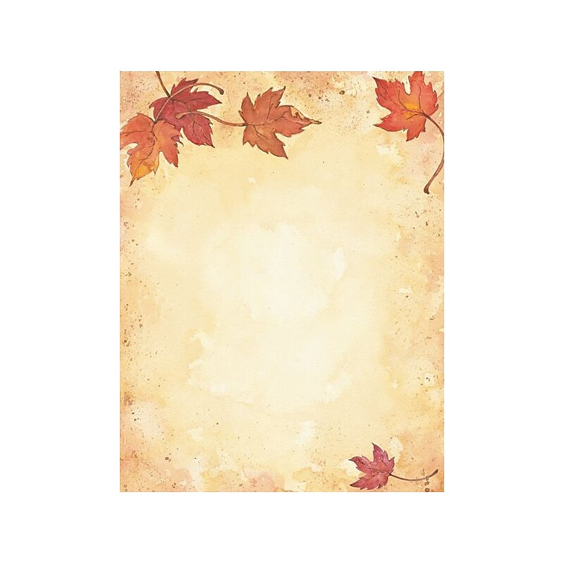 Great Papers® Holiday Stationery Fall Leaves , 80/Count image 1