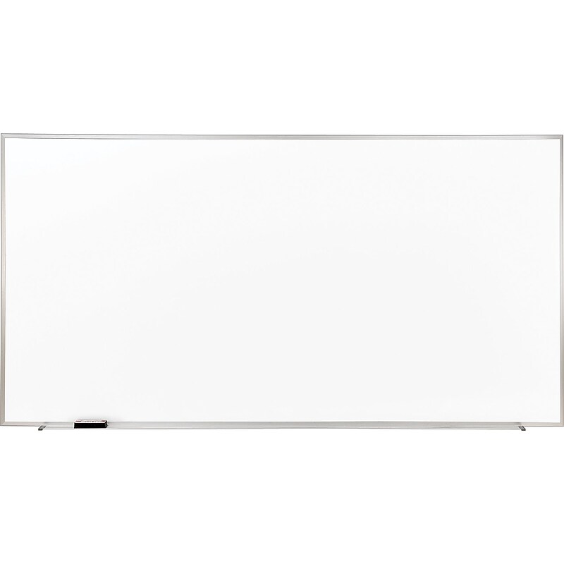 Ghent Non-Magnetic Whiteboard with Aluminum Frame, 4'H x 12'W (M2-412-4) image 1