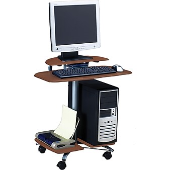 Safco Flat Panel Display Stations, Medium Cherry (948MEC)