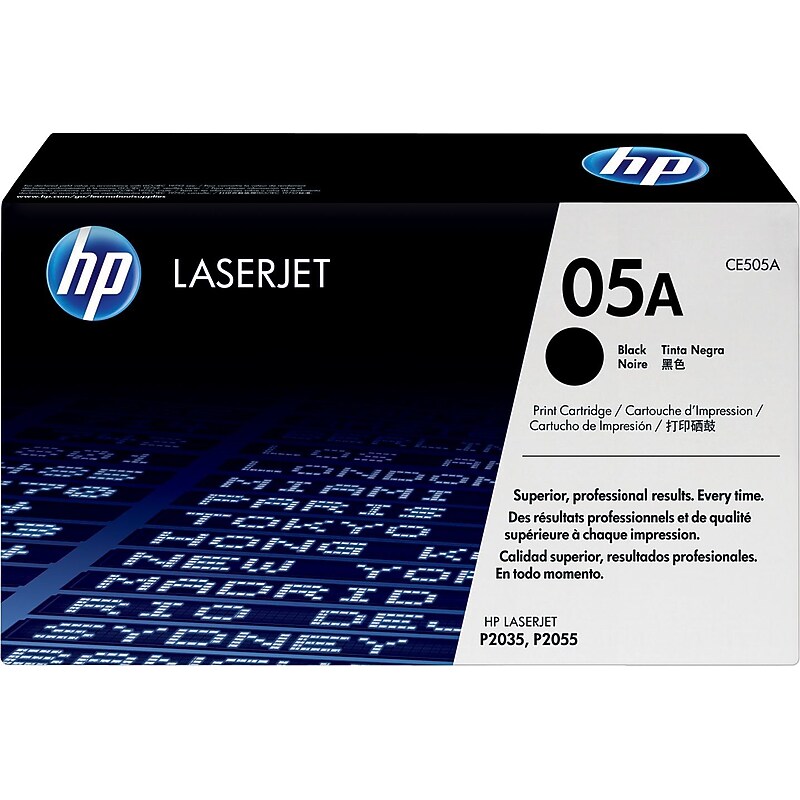 HP 05AStandard Yield Toner Cartridge, Print Up to 2300 Pages ()