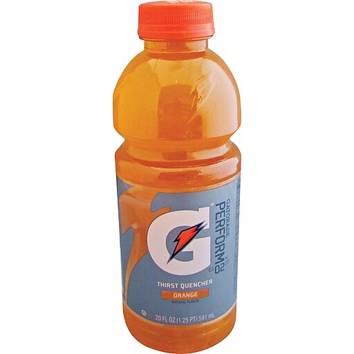 Gatorade® Orange, 20 oz. Bottles, 24/Case Staples