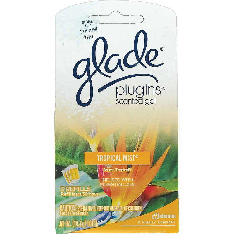Glade® Plugins® Scented Gel Refill, Tropical Mist image 1