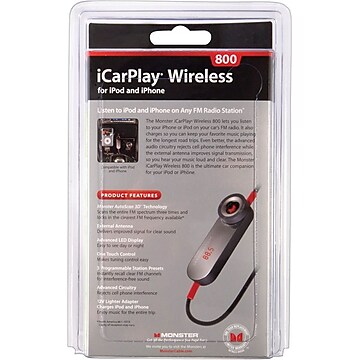 Monster® iCarPlay™ Wireless 800 FM Transmitter for iPod® and iPhone™
