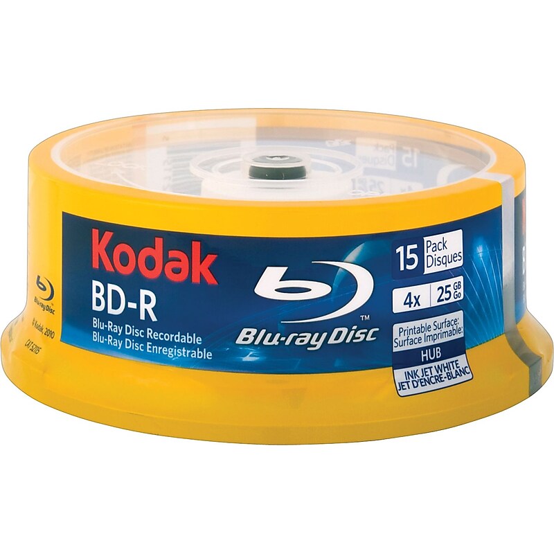 Kodak 15/Pack 25GB BD-R BLU-RAY DISC™ image 1