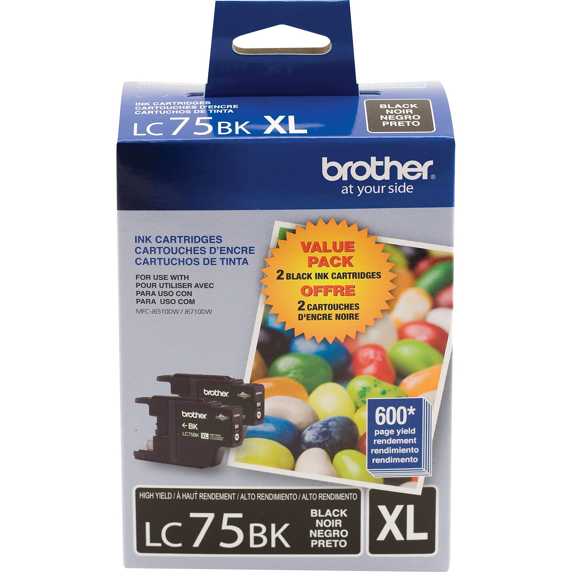 Brother LC752PKS Black High Yield Ink Cartridge,   2/Pack Sansujyuku sansujyuku.com