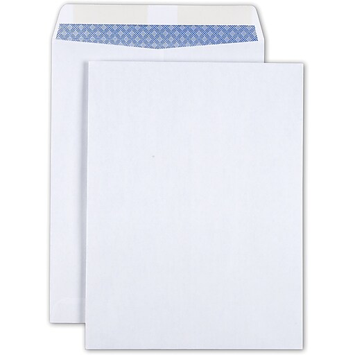 Staples Gummed Wove Catalog Envelopes, White, 25/Pack (579712/19573) at