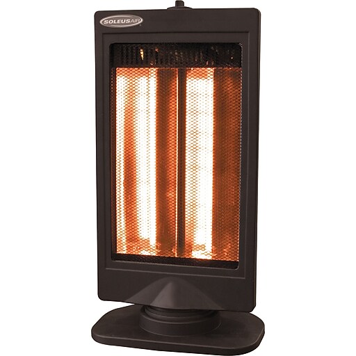 SoleusAir® Oscillating Reflective Heater, Black at Staples