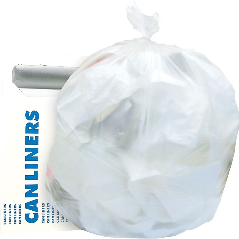 Heritage 4 Gallon Industrial Trash Bag, 17" x 18", High Density, 6 Mic, Natural, 40 Rolls (Z3418RN R01) image 1