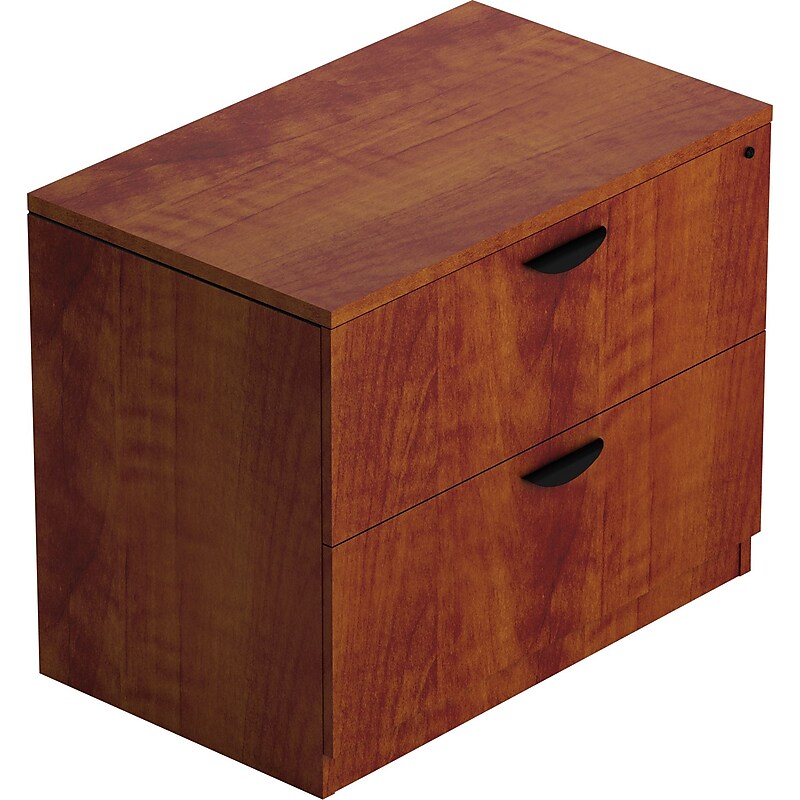 Offices To Go 2-Drawer Lateral File Cabinet, Letter/Legal, American Dark Cherry, 36" (TDSL3622LFADC) image 1
