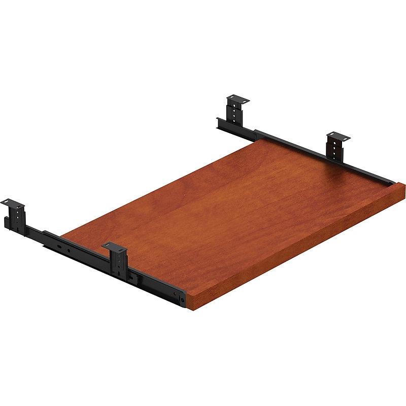 Offices To Go Superior Laminate Desking 28-5/8"W Keyboard Tray, American Dark Cherry (TDSLKBADC) image 1