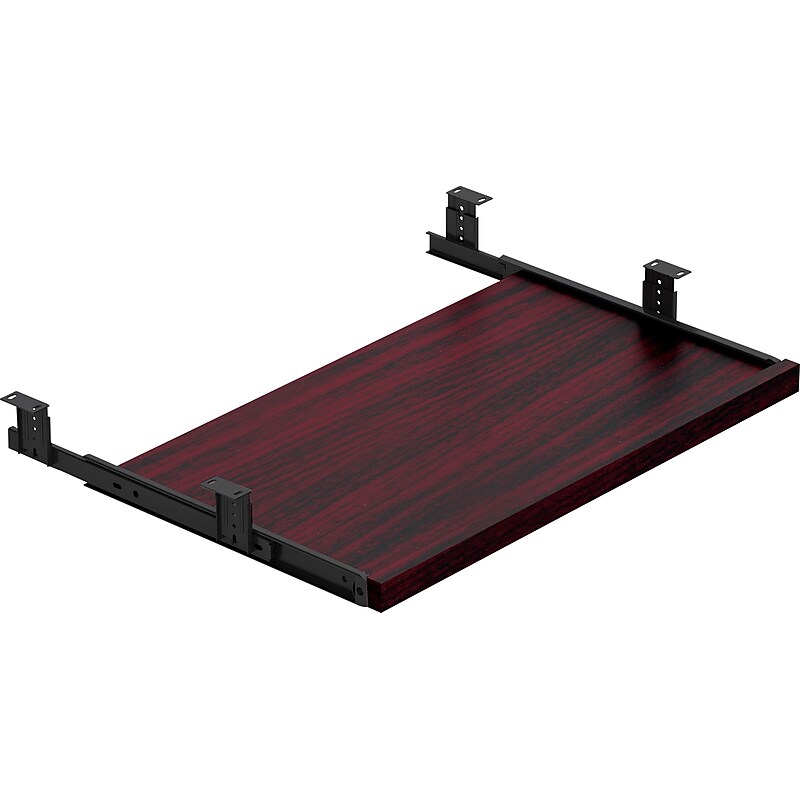 Offices To Go Superior Laminate Desking 22 5/8"W Keyboard Tray, American Mahogany (TDSLKBAML) image 1