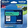 Brother P-touch TZe-741 Laminated Label Maker Tape, 3/4" x 26-2/10', Black On Green (TZe-741)~#|#~s0405854_sc7