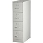 Lorell Commercial 4-Drawer Vertical File Cabinet, Letter Size, Lockable, 52"H x 15"W x 26.5"D, Light Gray (LLR60192)~#|#~68CA1A4F-E6AE-48F0-AF85FC6756C4250F_sc7
