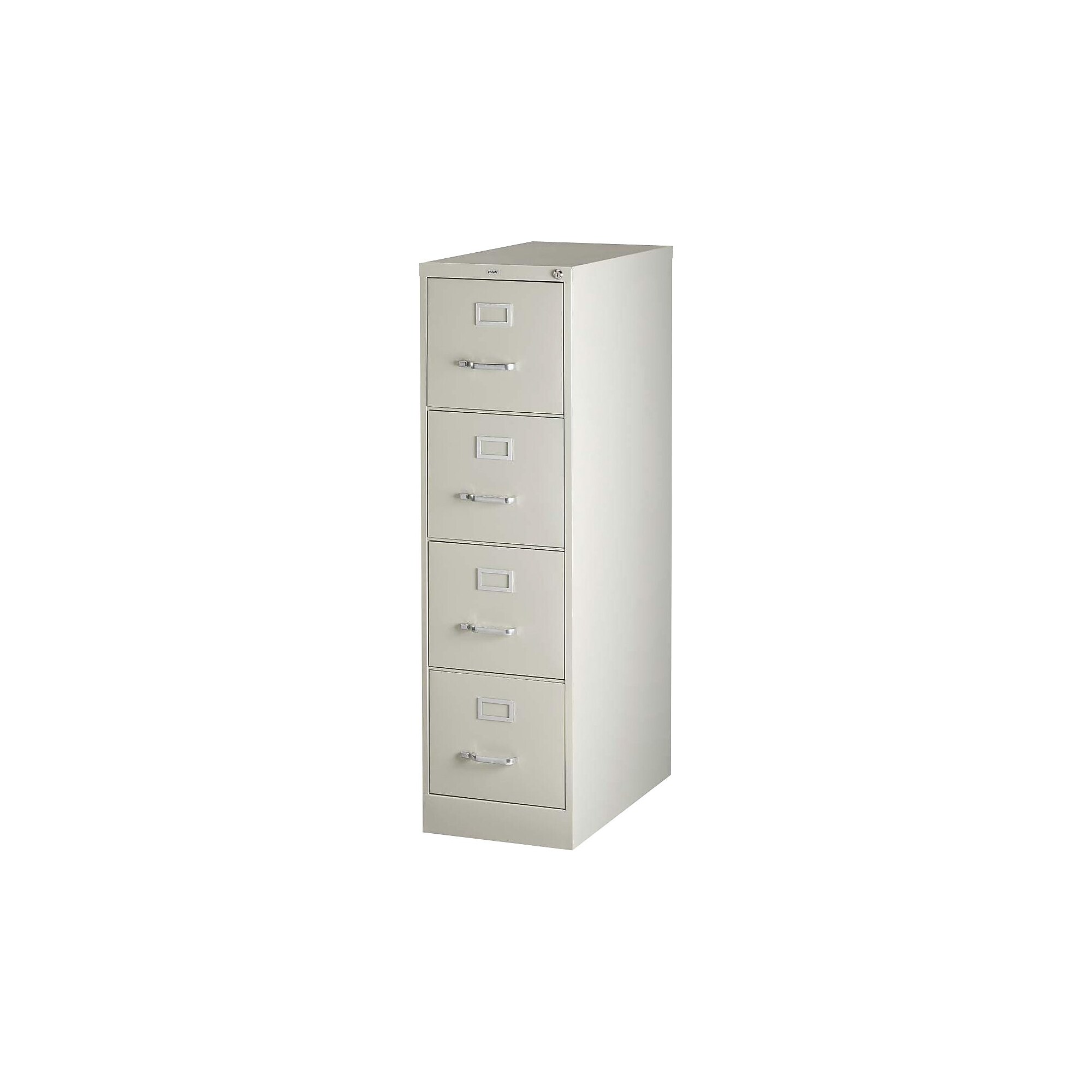Lorell Commercial 4-Drawer Vertical File Cabinet, Letter Size, Lockable, 52″H x 15″W x 25″D, Putty (LLR60652) Simolary simolary.com