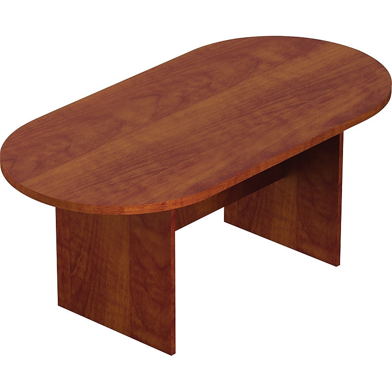 Offices To Go 71"W Racetrack Conference Table, American Dark Cherry (TDSL7136RSADC) image 1