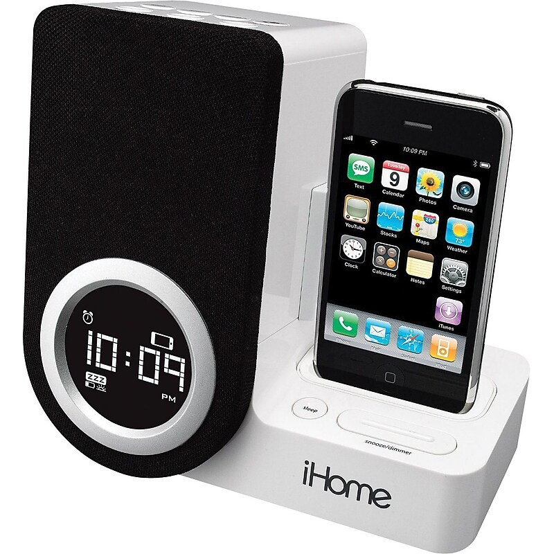 iHome Rotating Alarm Clock for iPhone & iPod image 1