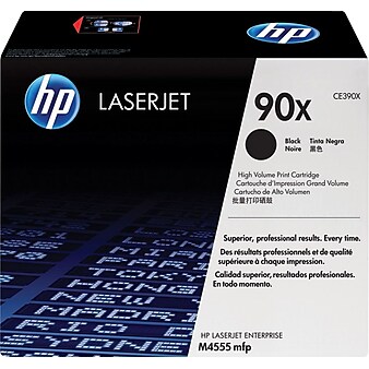 HP 90X Black High Yield Toner Cartridge (CE390X), print up to 24000 pages