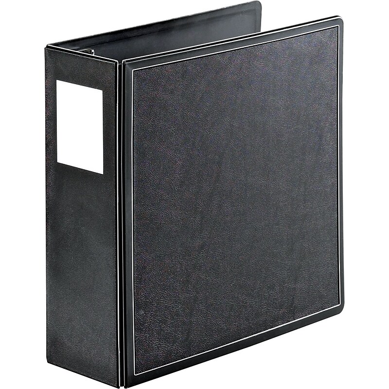 Cardinal EasyOpen Heavy Duty 4" 3-Ring Non-View Binders, D-Ring, Black (14042CB) image 1