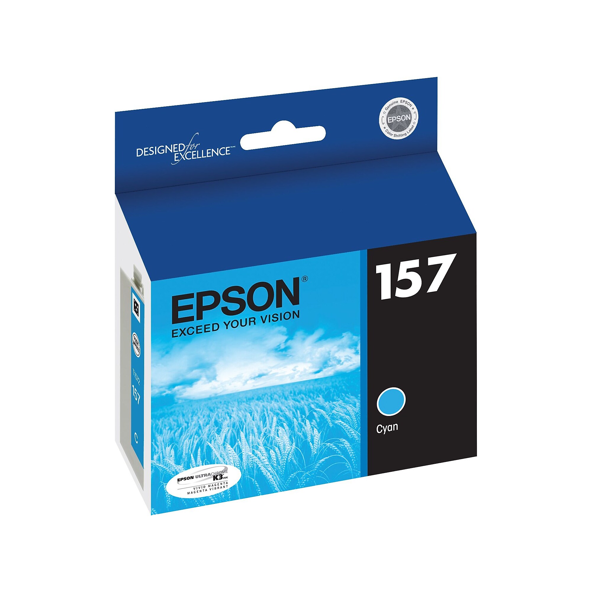 Epson T157 Ultrachrome Cyan Standard Yield Ink Cartridge Sansujyuku sansujyuku.com