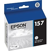 Epson T157 Ultrachrome Light Black Standard Yield, Ink Cartridge