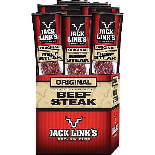 Jack Link's® Original Beef Steak, 1 oz. Packs, 12 Packs/Box Staples