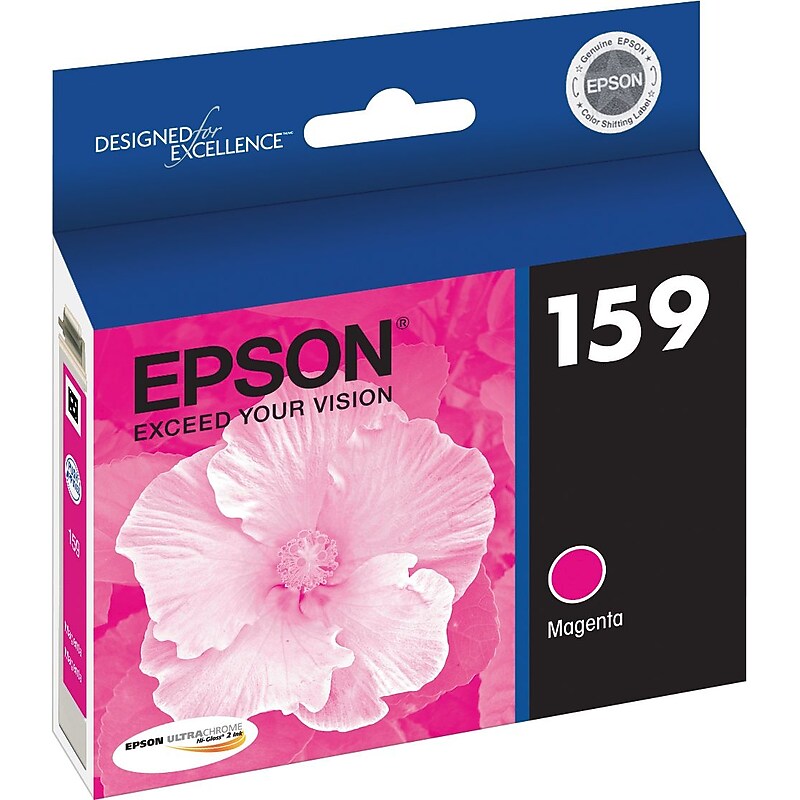 Epson T159 Ultrachrome Magenta Standard Yield Ink Cartridge image 1