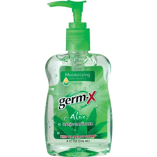 GermX® Hand Sanitizer, Aloe, 8 oz. Staples