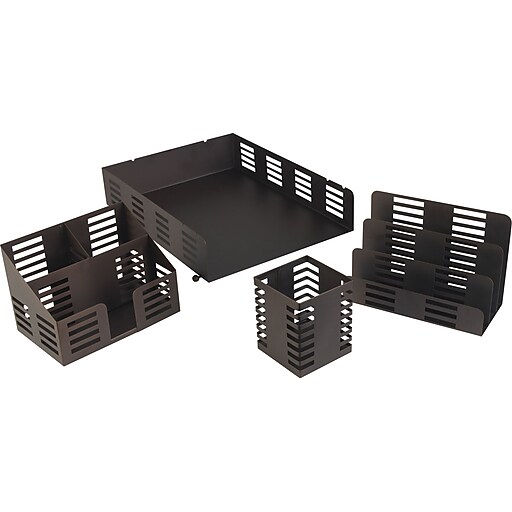 Staples Punched Metal Desktop Organizer (21512) Staples