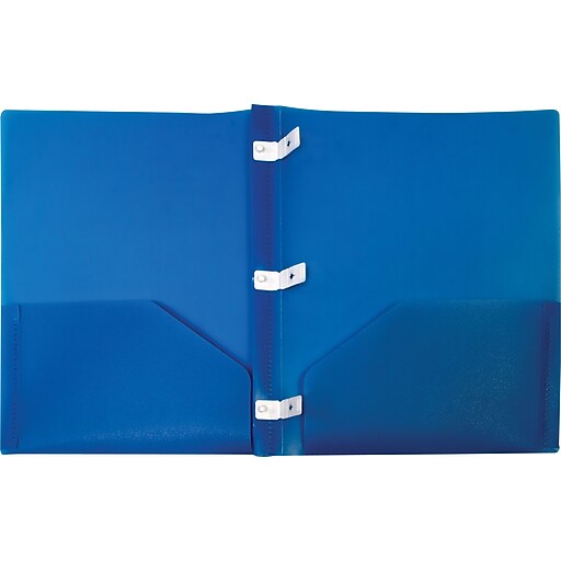 clear plastic folders with prongs