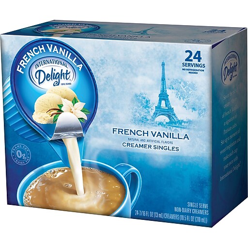 International Delight® Liquid French Vanilla Creamer Cups, 24/Box Staples