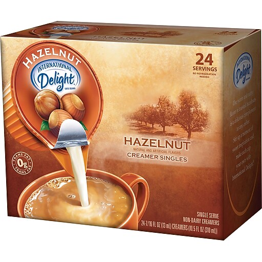 International Delight® Liquid Hazelnut Creamer Cups, 24/Box Staples