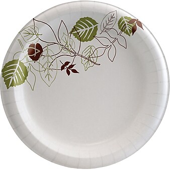 Dixie Pathways Medium-Weight Paper Plates, 8.5", 125/Pack (DXEUX9WSPack)