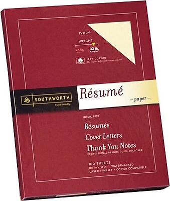 SOUTHWORTH 100 Cotton Resume Paper - S0425672 Sc7