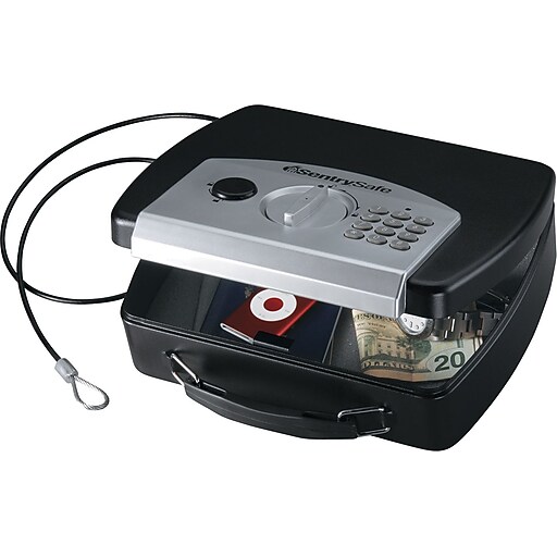 Sentry® Safe .08 Cubic Ft. Electronic Compact Safe Staples