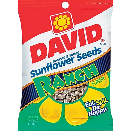 David® Sunflower Seeds Ranch Flavor, 12 Bags/Box at Staples