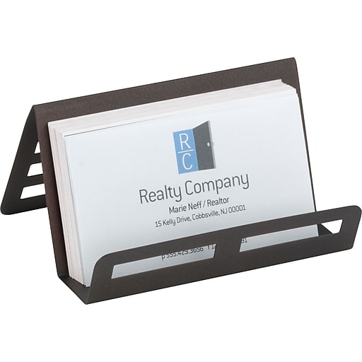 Staples Punched Metal Business Card Holder