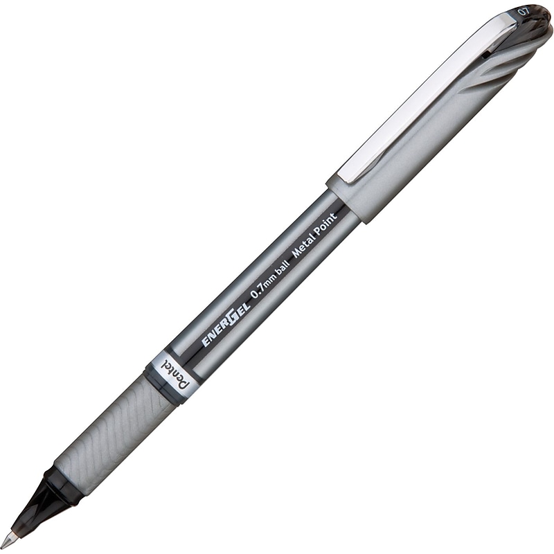 Pentel EnerGel Gel Pens, Medium Point, 0.7mm, Black Ink (PensBL27A) image 1