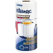 Kleenex Premiere Kitchen Rolls Paper Towels, 1-Ply, 70 Sheets/Roll, 24 Rolls/Carton (13964)